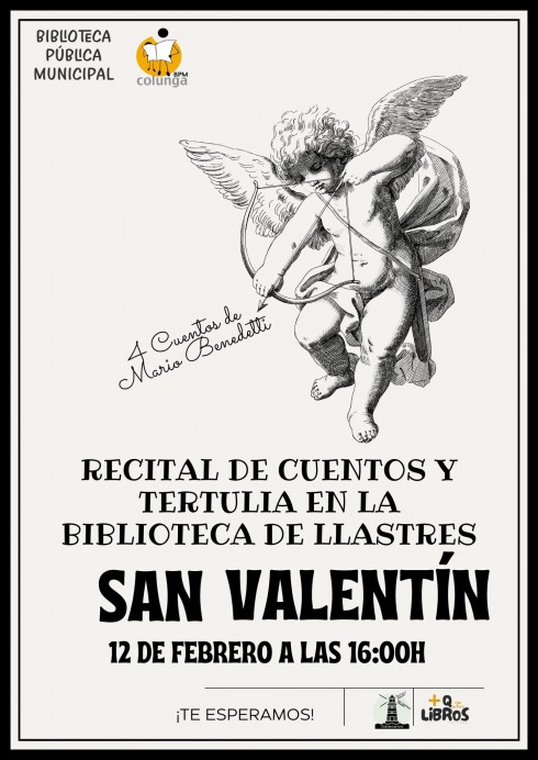 Recital de cuentos y tertulia por San Valentín en la Biblioteca de Llastres