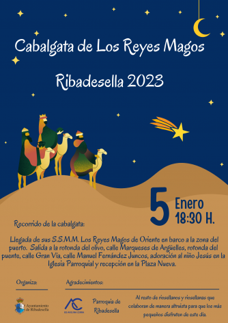 Cabalgata de Reyes en Ribadesella 2023