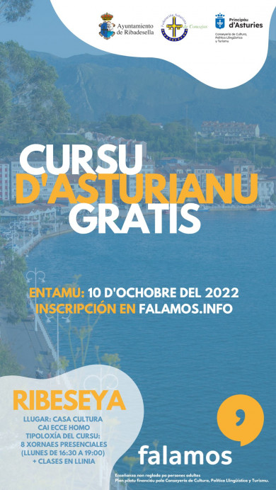 Cursu d Asturianu gratuitu de Falamos en Ribeseya