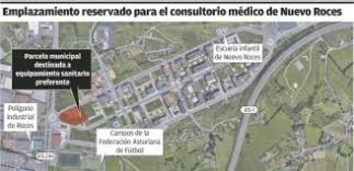 La Consejería de Salud saca a licitación el proyecto del consultorio periférico de Nuevo Roces, en Gijón