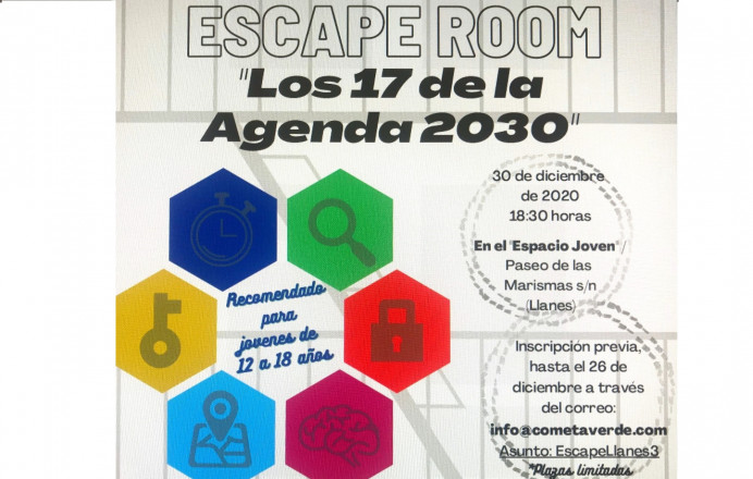 Espacio Joven Llanes, 30 diciembre escape-room online