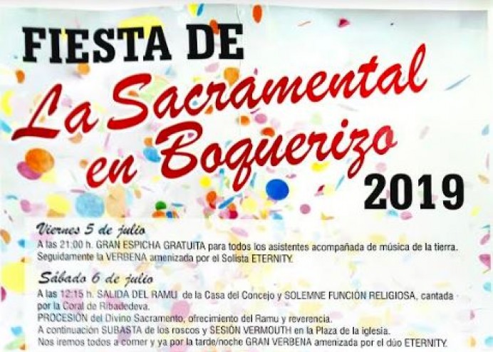 Fiestas de La Sacramental en Boquerizo