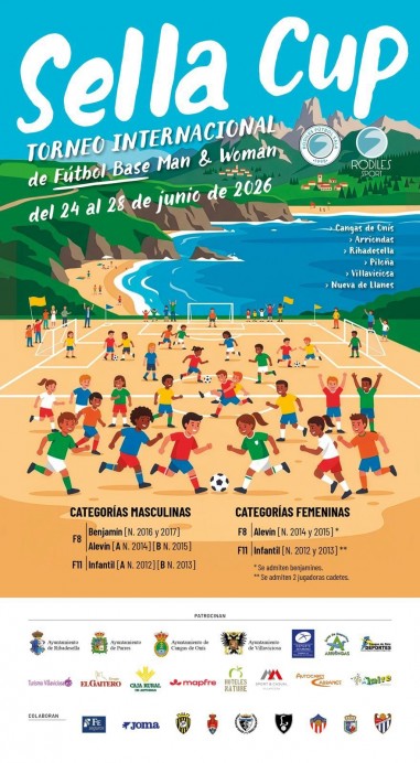 La Sella Cup 2026 reunirá a jóvenes futbolistas de varios países en el oriente de Asturias