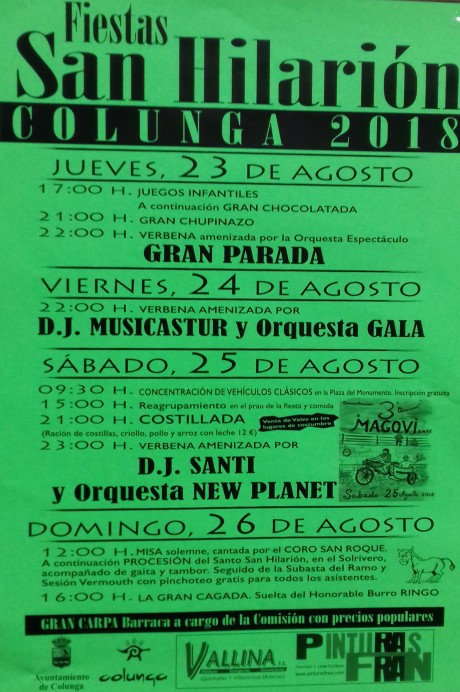 Fiestas de San Hilarión Colunga 2018