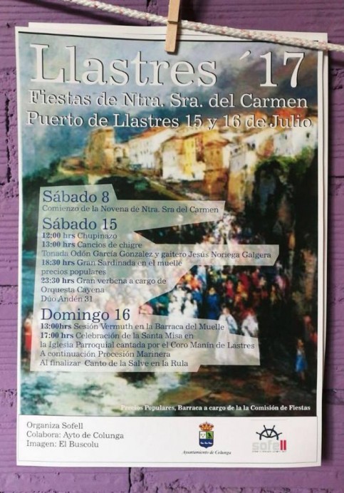 Fiestas de El Carmen 2017 Lastres. VII Festival de la sardina