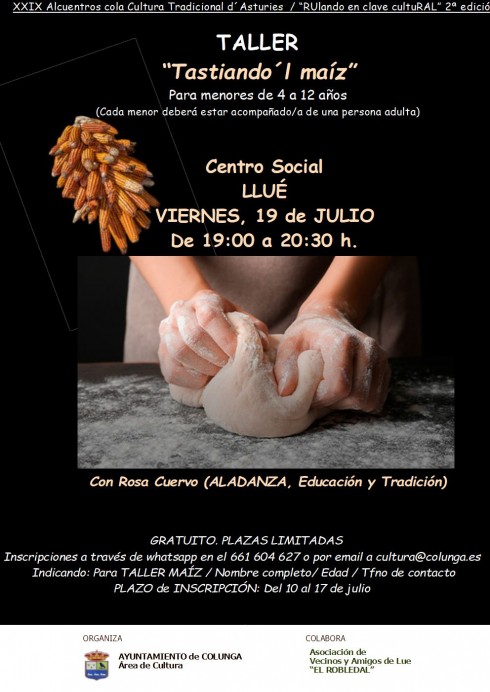 Taller sobre el maíz en Lué