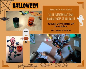 Taller intergeneracional manualidades Halloween en Llastres Taller intergeneracional manualidades Halloween en Llastres