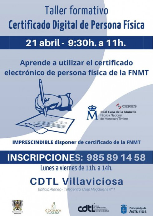 Taller Certificado Digital de Persona Física: cómo usar el certificado digital de persona física de la FNMT