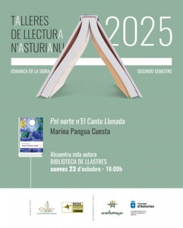 La Biblioteca de Llastres acoge un encuentro con Marina Pangua Cuesta dentro de los Talleres de Llectura en Asturianu