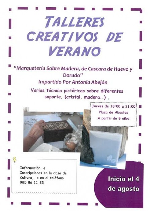 Talleres creativos en Ribadesella
