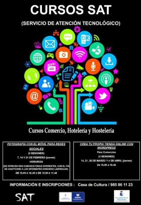 Cursos del SAT dirigidos al comercio, hostelería y hotelería