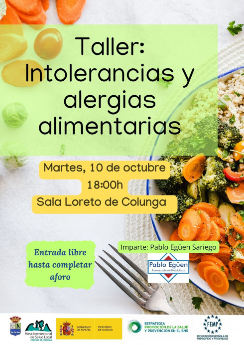 Taller sobre intolerancias y alergias alimentarias en Colunga