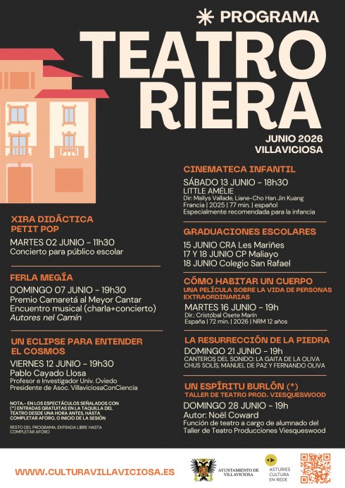 Música, cine, ciencia y teatro protagonizan el junio cultural de Villaviciosa