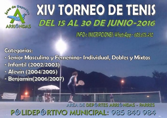 XIV Torneo de Tenís de Arriondas