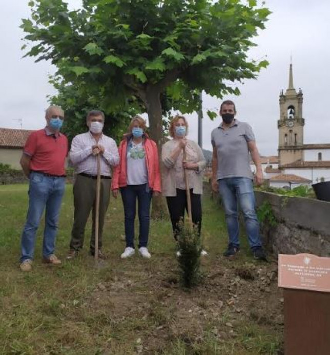 Declaraciones de José Ángel Toyos sobre la plantación del Tejo en memoria de las víctimas del COVID