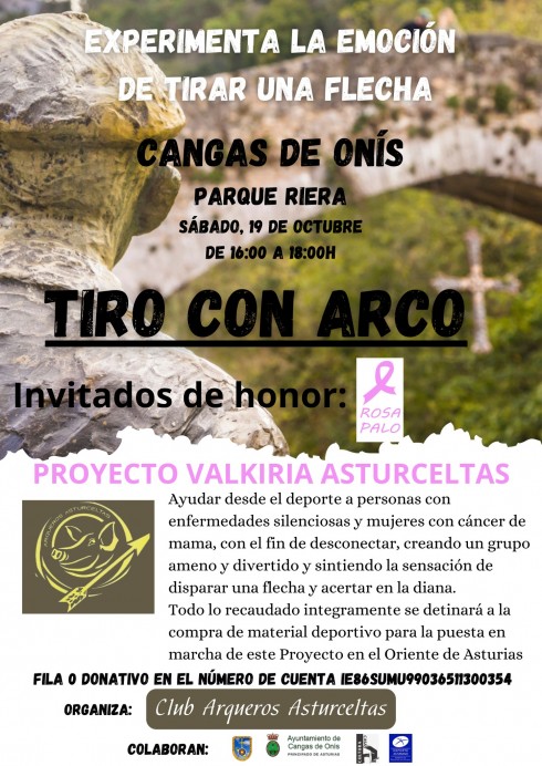 Experiencia de tiro con arco en Cangas de Onís en apoyo al Proyecto Valkiria Asturceltas