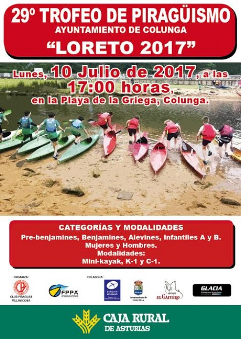 29 Trofeo de piragüismo Loreto 2017