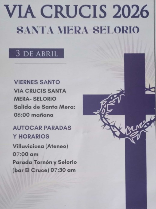 El Vía Crucis entre Santa Mera y Selorio volverá a celebrarse este Viernes Santo en Villaviciosa