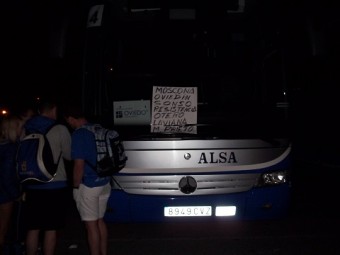 La peña azul Sonso estuvo en Cádiz