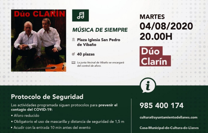 Vibaño, Concierto Dúo Clarín Música de siempre
