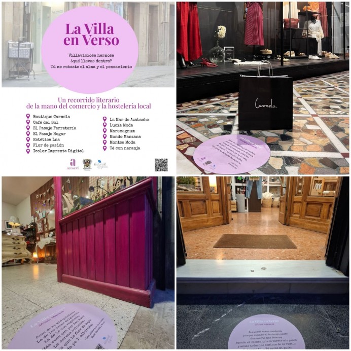 Villaviciosa convierte sus calles en un recorrido poético con 