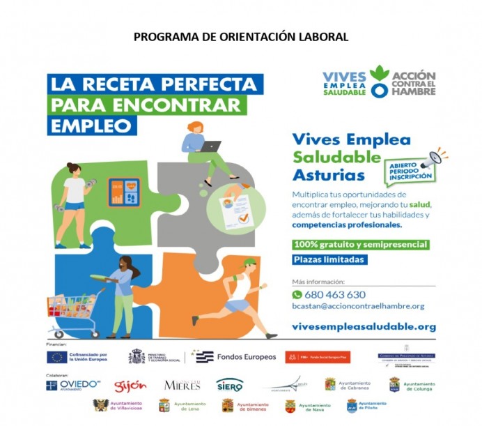 Vives Emplea Saludable Asturias abre inscripciones para mejorar oportunidades laborales