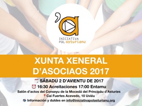 Iniciativa pol Asturianu convoca su Xunta d'Asociaos 2017