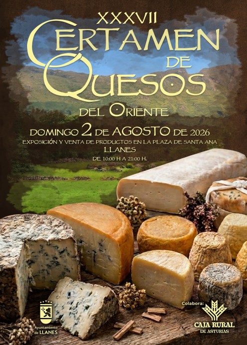 Llanes celebrará el 2 de agosto el XXXVII Certamen de Quesos del Oriente