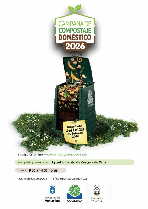 Cangas de Onís se suma a la campaña de Compostaje Doméstico 2026 impulsada por Cogersa