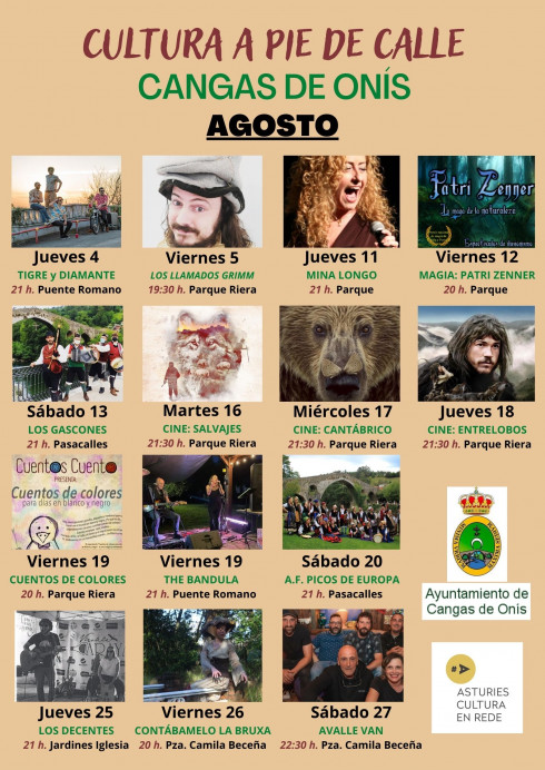 Actividades culturales en Cangas de Onís