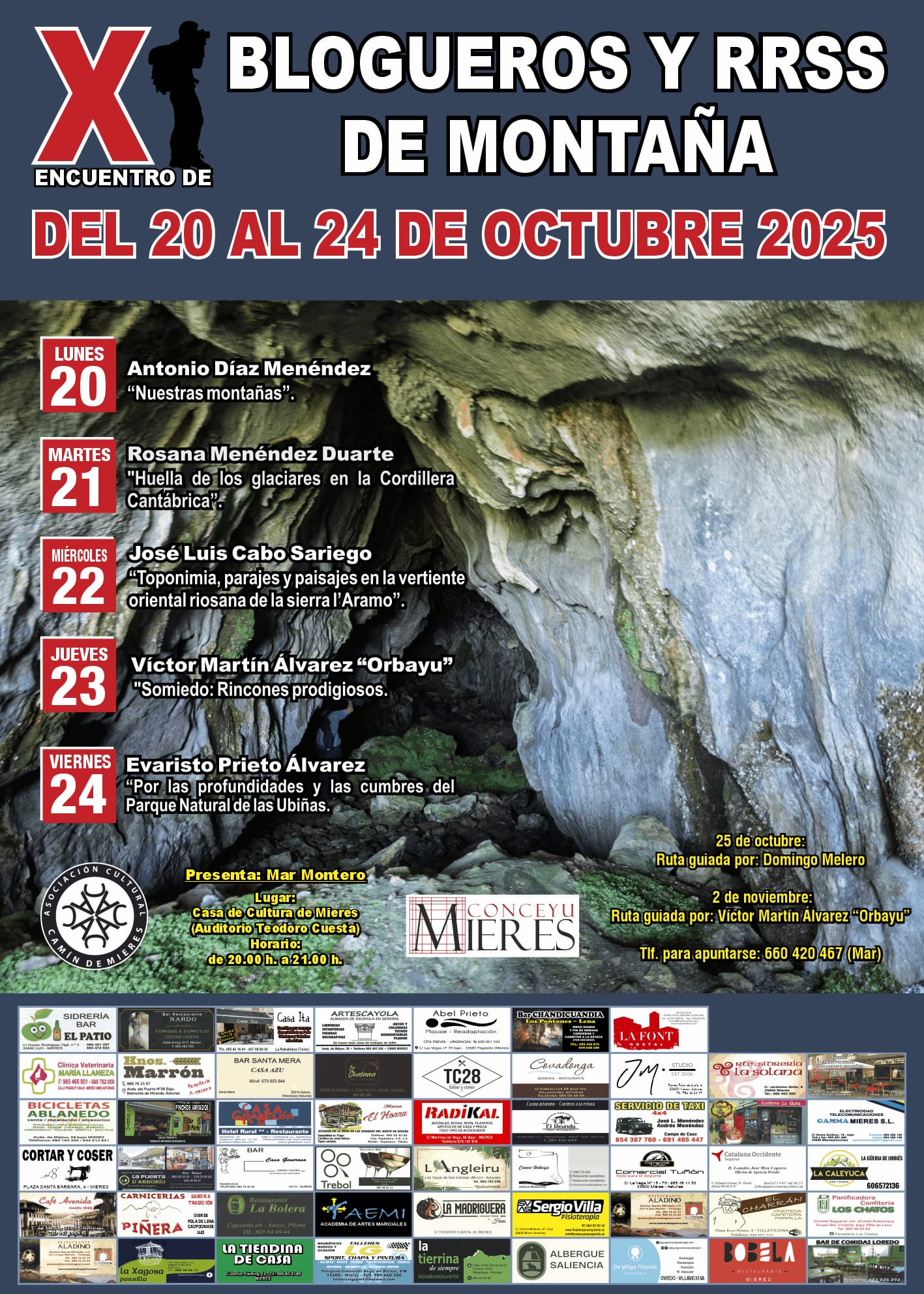 Mieres acoge el X Encuentro de Blogueros y Redes Sociales de Montaña del 20 al 24 de octubre Mieres acoge el X Encuentro de Blogueros y Redes Sociales de Montaña del 20 al 24 de octubre