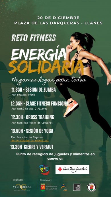 Llanes se prepara para su primera jornada ‘Energía Solidaria’, un reto fitness para unir deporte y ayuda comunitaria