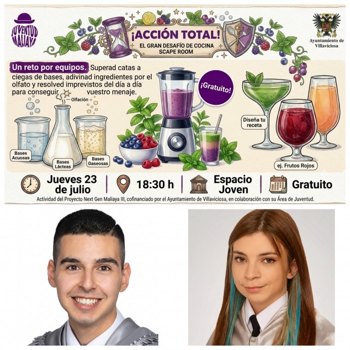 Juventud Maliaya organiza en Villaviciosa un escape room de cocina para desmontar mitos sobre los refrescos industriales