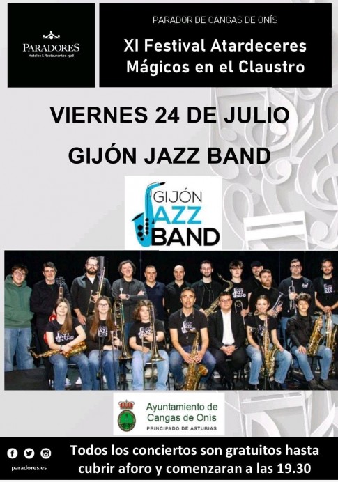La Gijón Jazz Band actuará en el XI Festival Atardeceres Mágicos de Cangas de Onís