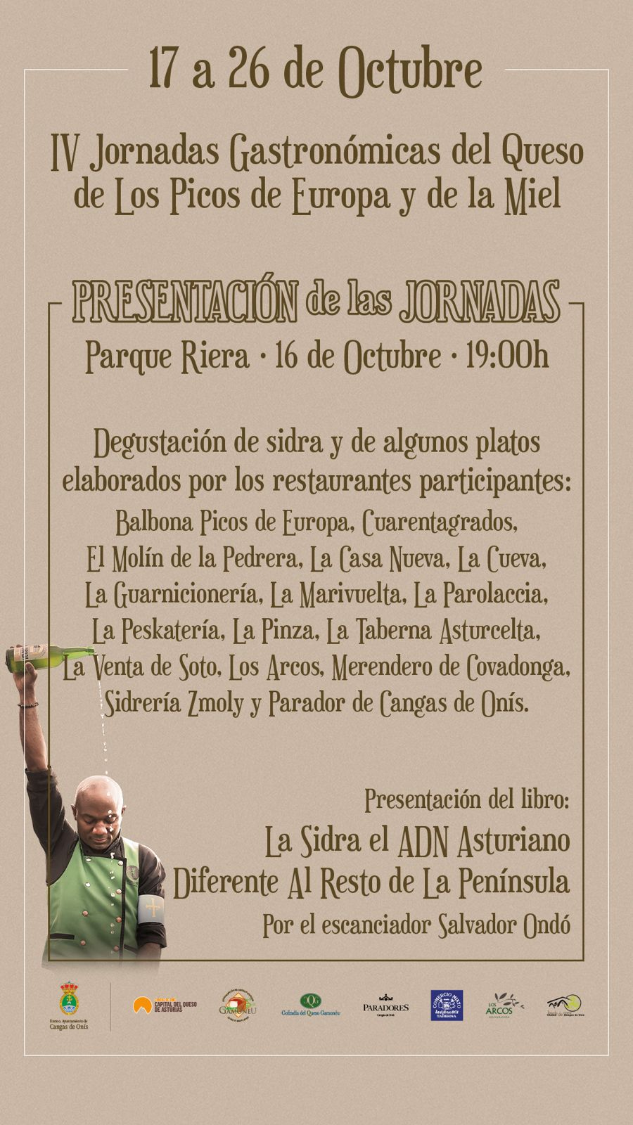 Cangas de Onís presenta las IV Jornadas Gastronómicas del Queso de los Picos de Europa y la Miel Cangas de Onís presenta las IV Jornadas Gastronómicas del Queso de los Picos de Europa y la Miel