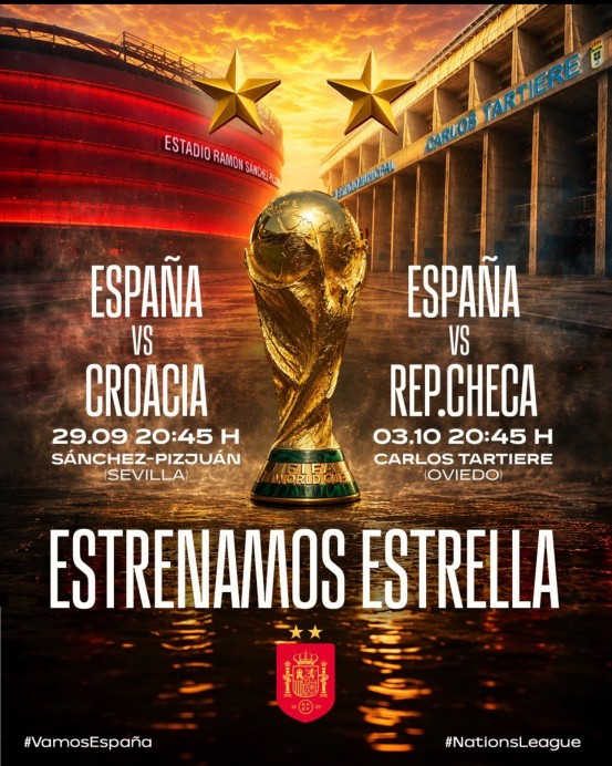 La selección española volverá al Carlos Tartiere para medirse a la República Checa