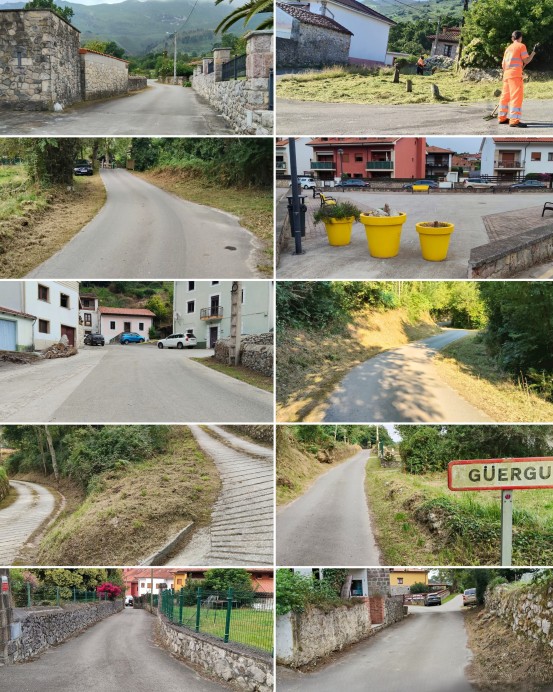 Llanes continúa los trabajos de desbroce y limpieza en pueblos de todo el concejo