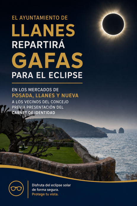 Llanes repartirá gafas homologadas para observar el eclipse solar entre los vecinos del concejo