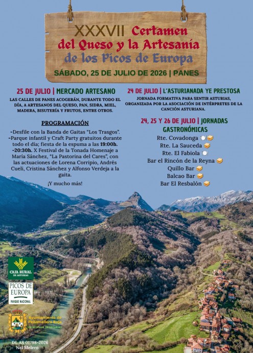 Panes celebra el XXXVII Certamen del Queso y la Artesanía de los Picos de Europa