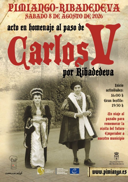 Piñiango rememora este sábado el paso del emperador Carlos V por Ribadedeva
