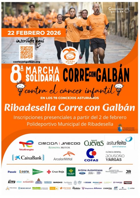 Ribadesella se suma a la gran marea naranja que recorrerá Asturias con Galbán