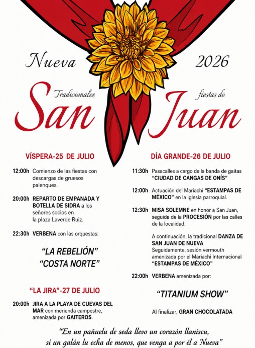 Nueva vuelve a honrar a San Juan con tres días de fiesta junto al Cantábrico
