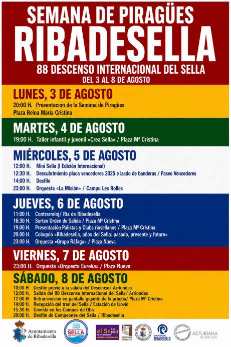Todo listo para la Semana de Piragues de Ribadesella 2026: este es el programa