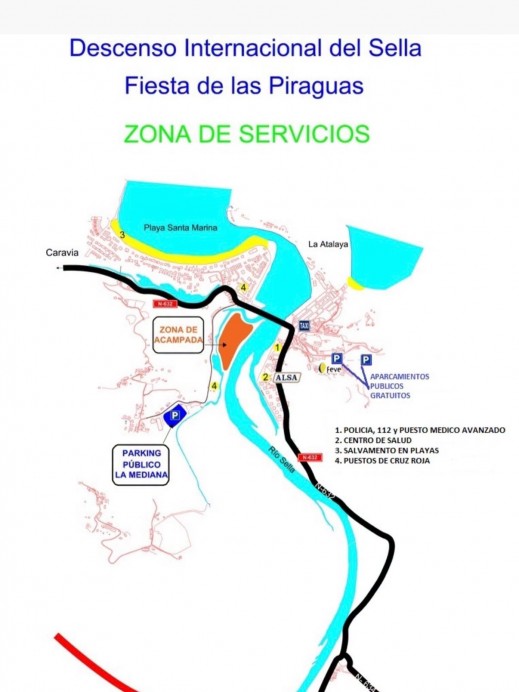 Todo lo que debes saber sobre tráfico, aparcamientos y acampada para el Descenso del Sella 2026
